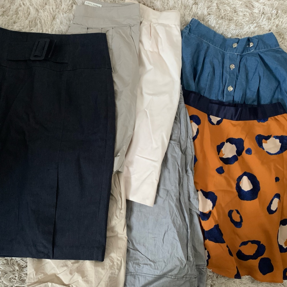 Lot of 7 Size 10 Skirts - Banana Republic, Worthington & More